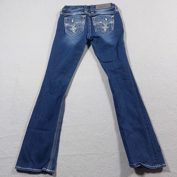 Rock‎ Revival Jeans Women 26 Sundee Bootcut Stretch Medium Wash Embroidered - Picture 15 of 16